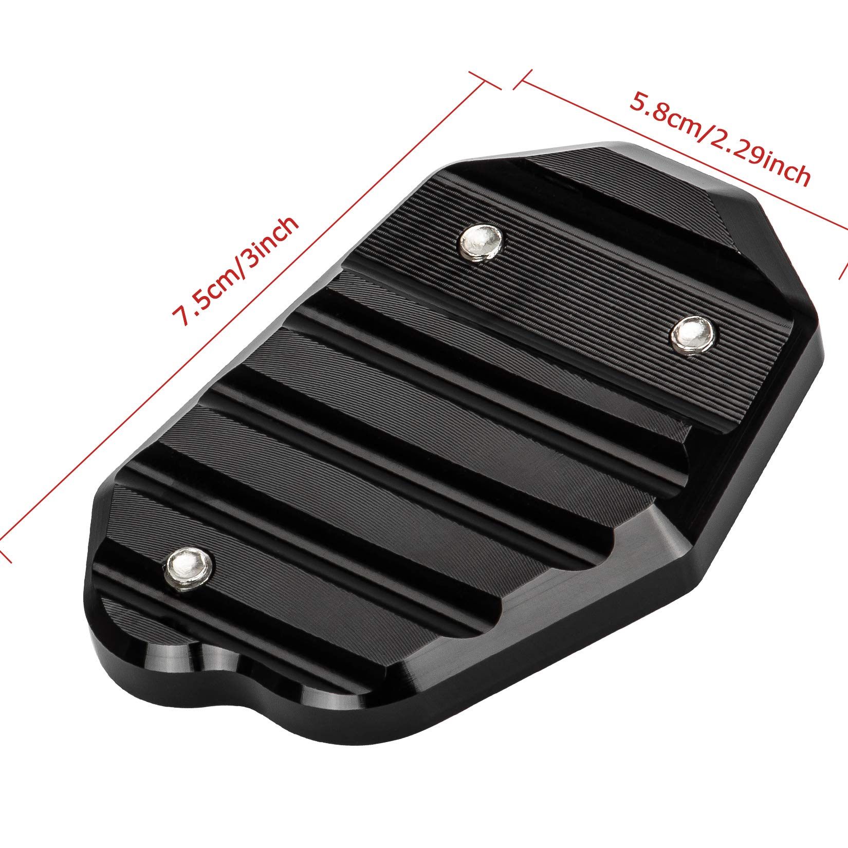 Amazon.co.jp: Motorcycle Side Stand End Kickstand Pad Holder for