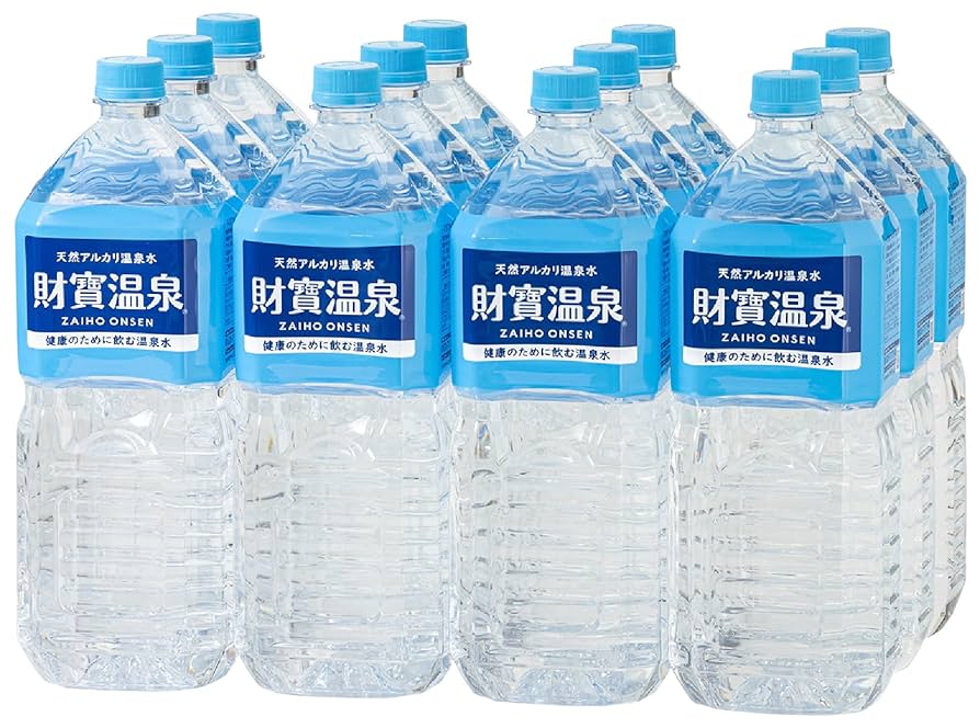 ミネラルウォーター Amazon.co.jp: 財宝 天然アルカリ温泉水 財寶温泉 2L×12本