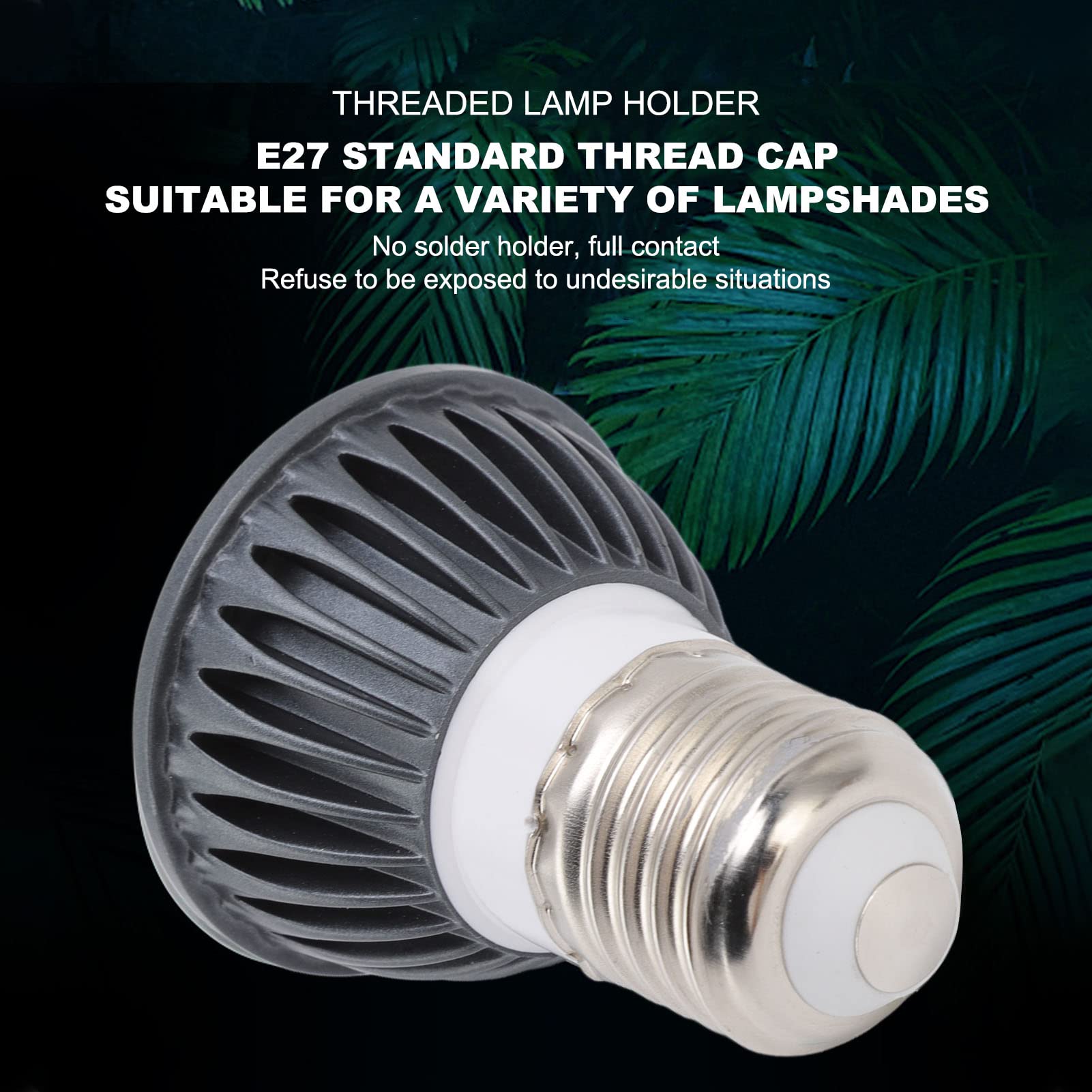 5,5 Inch Aluminium Terrariumlamp – Verstelbare Temperatuur, Met Clip, Geschikt Voor UVB, Keramische En Infraroodlampen