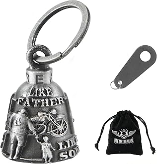 Dream Apparel Motorcycle Ride Bell For Bikers, Heavy Spirit Bells Accessory And Key Chain For Luck