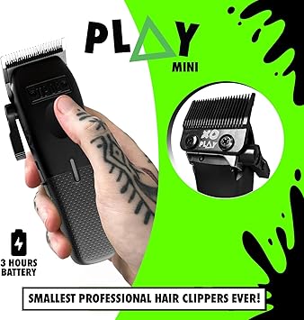 TPOB Mini Play Professional Hair Clippers Without Charge Stand (Black)