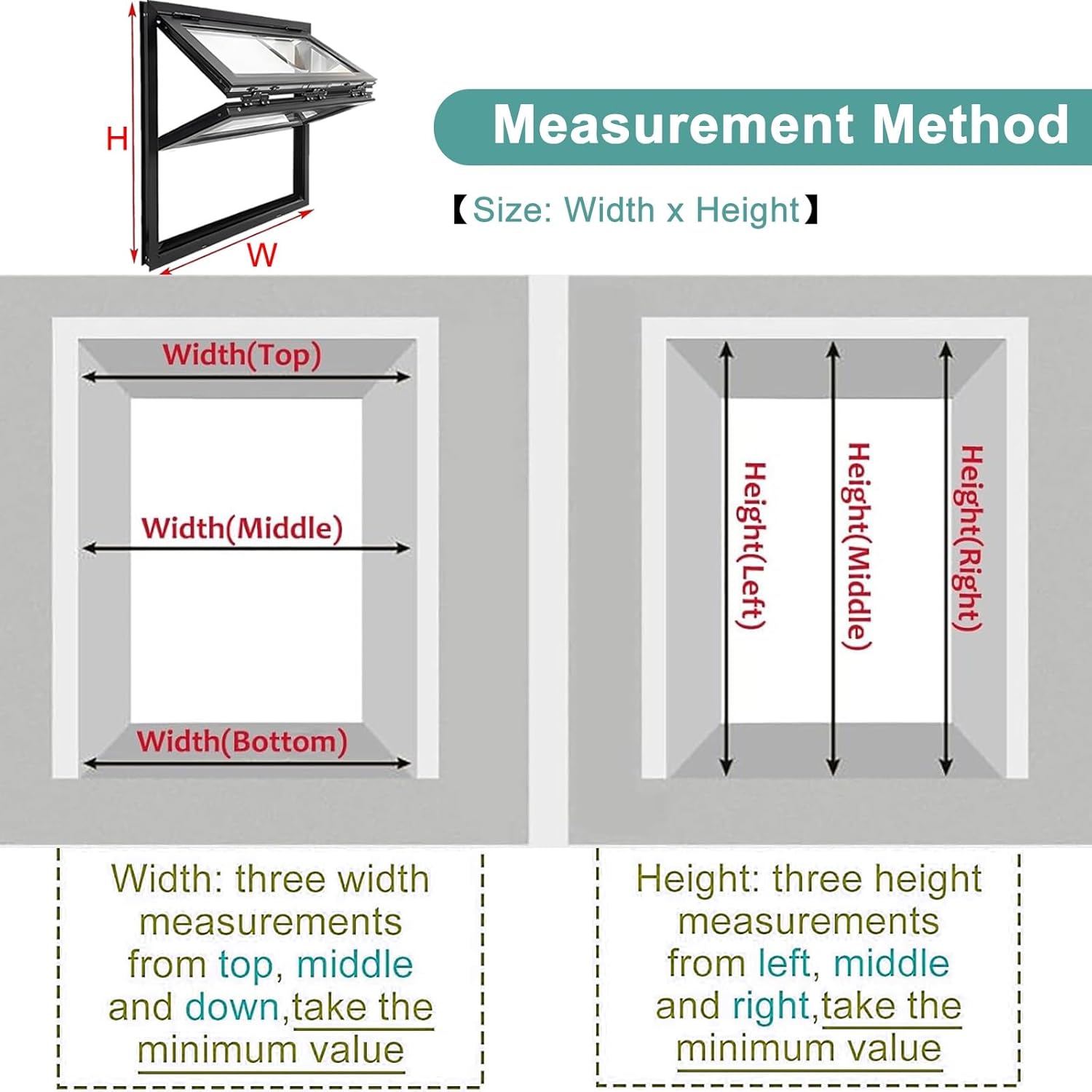 Up and Down Concession Window, Aluminum Replacement Windows with Sliding Glass/Screen, Vertical Sliding Double Hung Window for Food Trucks, Vending Stands, and Business Kitchens(White,W40 x H40in)