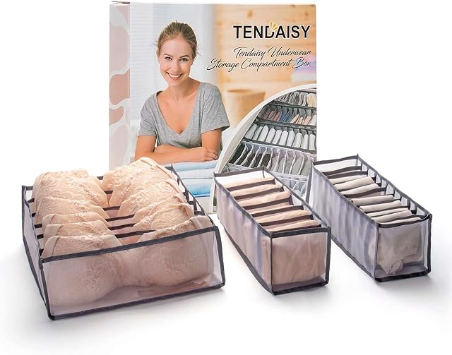Tendaisy Warmday Underwear Storage Compartment Box 6+7+11 COMPARTMENTS