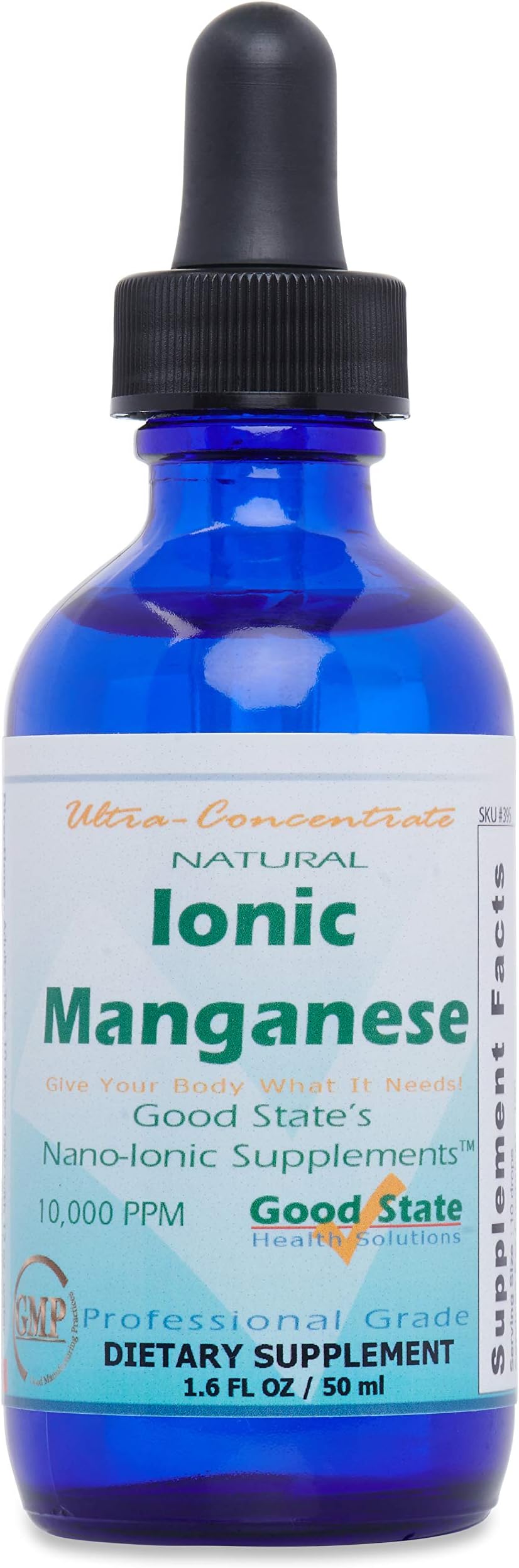- Natural Ionic Manganese | Liquid Concentrate | Nano Sized Mineral Technology | Professional Grade Dietary Supplement | 1.6 Fl oz Bottle (50 mL)
