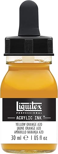 Vista 115 de Liquitex - Pintura acrílica profesional INK! Jarro de 1 onza, color blanco de titanio Umber crudo transparente