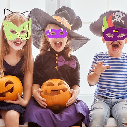 Miniatura 4 de Máscara de mascarada, máscaras de papel de graffiti para niños, recuerdos de fiesta de safari en la selva, temática de cumpleaños, cosplay, fiesta