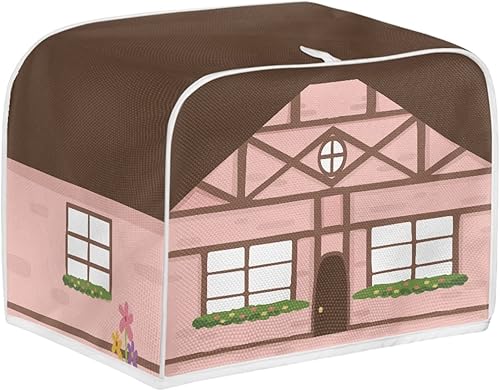 Vista 87 de Dreaweet Funda para tostadora de dibujos animados Kawaii Toast, de poliéster, se adapta a la mayoría de tostadoras de ranura larga de 4 rebanadas