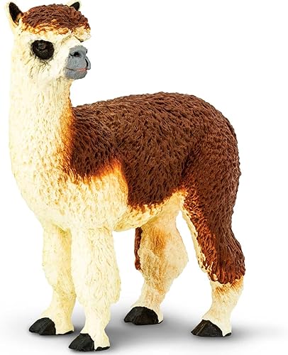 Safari Ltd. Figura de alpaca  Figura detallada de plástico de 3.75 pulgadas  Divertido juguete educativo para niños, niñas y niños a partir de 3 años