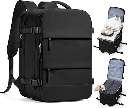 wepadre Vacuum Backpack Travel with Pump Travel Backpack with Vacuum System Expandable Vacpack Compression Backpacks for Travel Easy Vac Pack Carry on Luggage