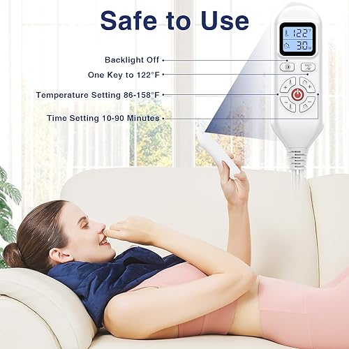 Miniatura 2 de Almohadilla térmica para aliviar el dolor de cuello, almohadilla térmica de cuello para rigidez al dolor, calentador térmico para espondilosis