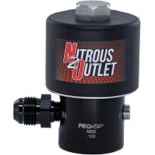 Nitrous Outlet Pro-Mod .189 Competition Nitrous Solenoid - Aluminum Base - Raised Inlet With 8AN Fitting/Machined Piston 30 Amp Draw