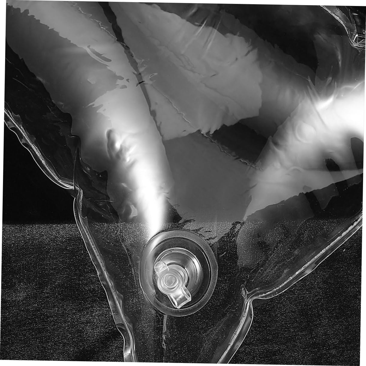 Didiseaon Coussin de Camping Gonflable Transparent Oreiller Portable Respirant et Résistant à Eau Insert Oreiller Extérieur Léger pour Randonnée Voyage et Maison