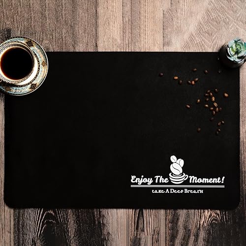 Miniatura 8 de Tapete de barra de café, accesorios para encimeras, debajo de la cafetera, cafetera, cafetera, máquina de espresso, escondite las manchas, secado
