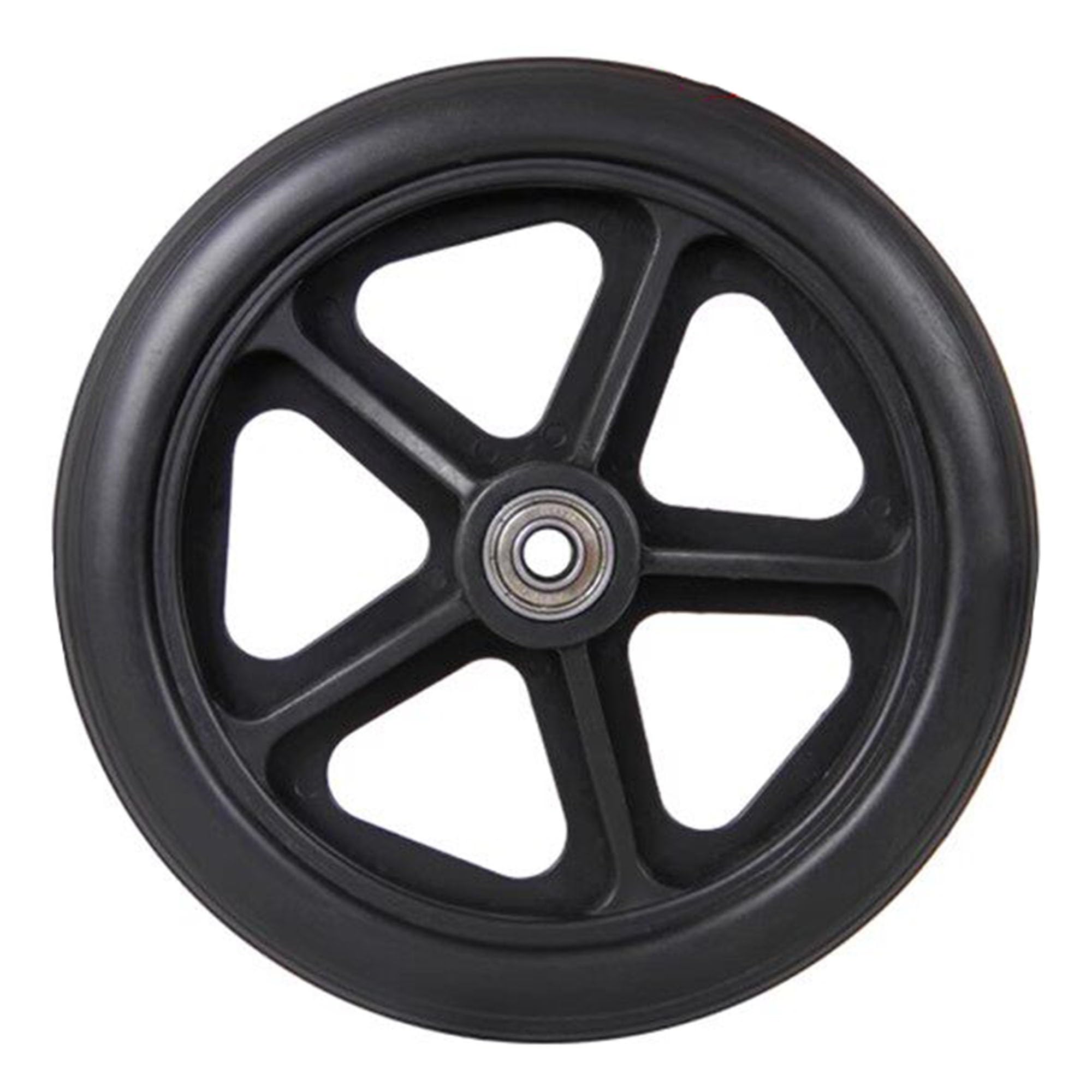 Genterun One Color Wheelchair Front Wheel, Solid Tire, With Bearing(7In)