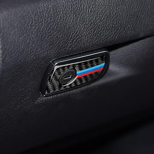 Miniatura 7 de Adhesivos para guantera de automóvil, calcomanías de fibra de carbono, compatible con BMW F30 F31 F34 3GT F32 F33 F36 3 4 Series Accesorios