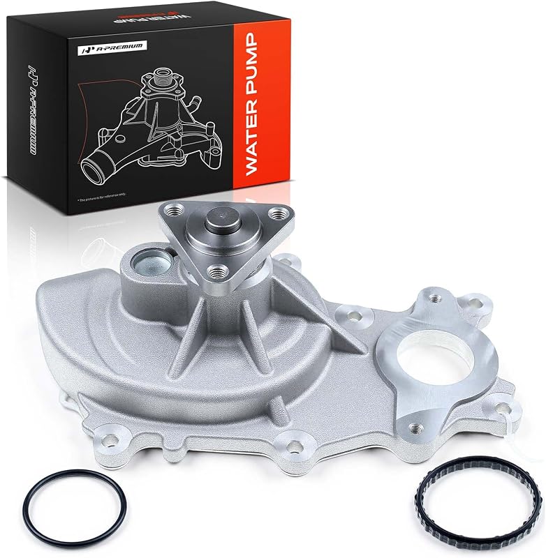 Bomba d’água A-Premium com anel para Ford F-150, Mustang e Transit 3,5L/3,7L – Flange de polia com 3 parafusos
