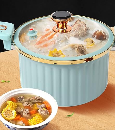 Miniatura 2 de Olla de presion - Olla de presión antiadherente esmaltada, olla a presión con revestimiento de esmalte, olla a presión antiadherente con tapa con