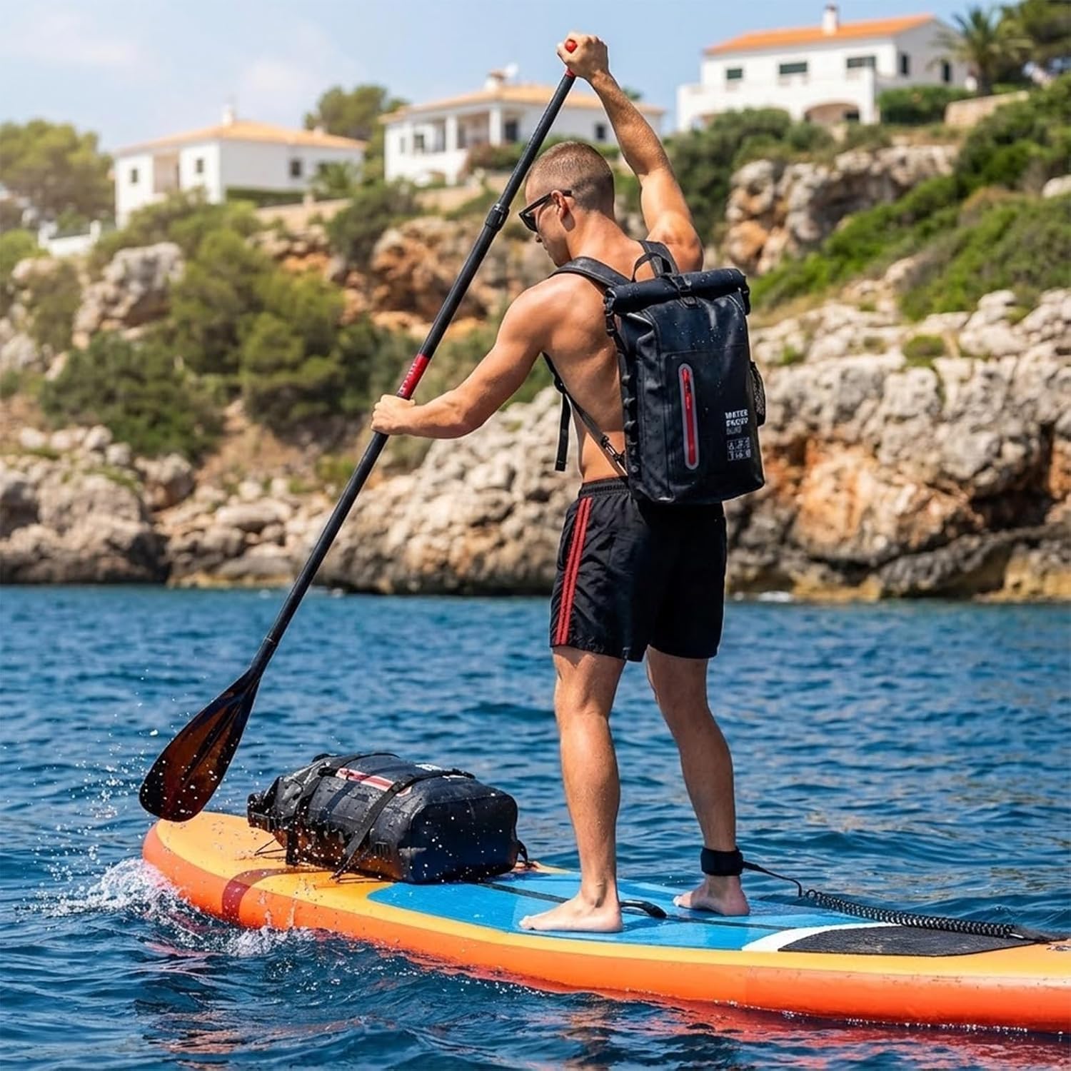 Dry Bag impermeabile 25L fluttuante e leggero sacco asciutto per le donne zaino impermeabile per kayak, canottaggio, pesca, nuoto, campeggio, escursionismo, chiusura roll-top e spallacci