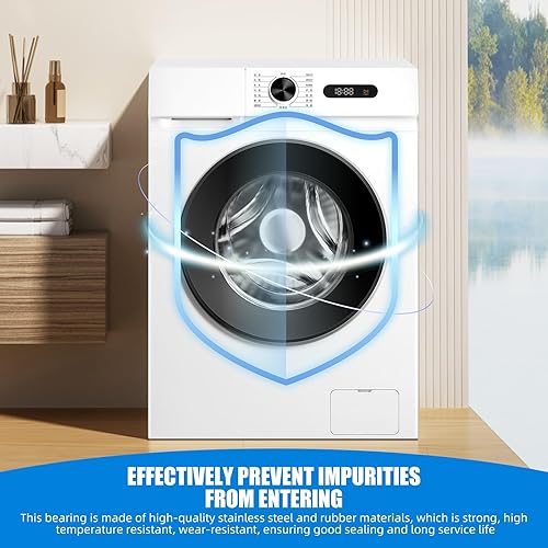 Miniatura 3 de Kit de rodamientos de arandela de carga frontal para algunos cojinetes de bañera LG y Kenmore Reemplazo MDS62058301 4280EN4001F 4280EN4001G