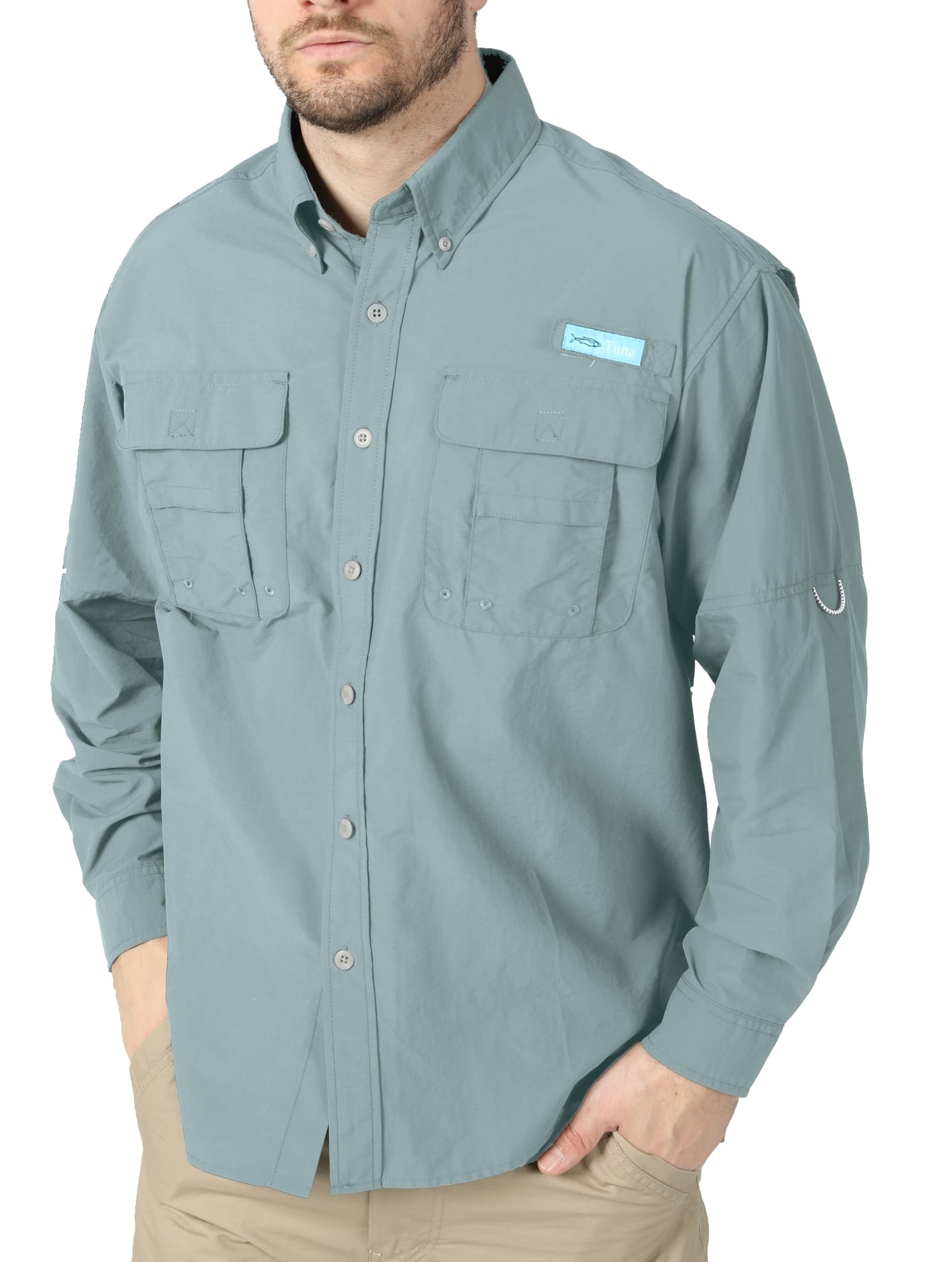 Champ Horse Mens Fishing Shirts Long Sleeve UV UPF 50+ Sun Protection Breathable Waterproof Quick - Dry Hiking Camping