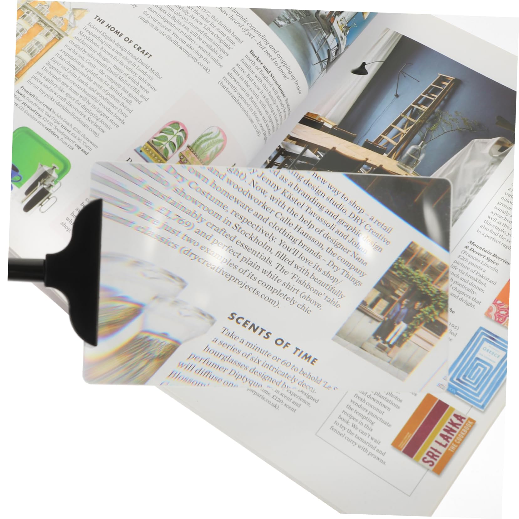 GARVALON Hands Magnifier Tool with Flexible Stand Large Magnifying for Reading Crafts and Close Work for Seniors Teens and Hobbyists