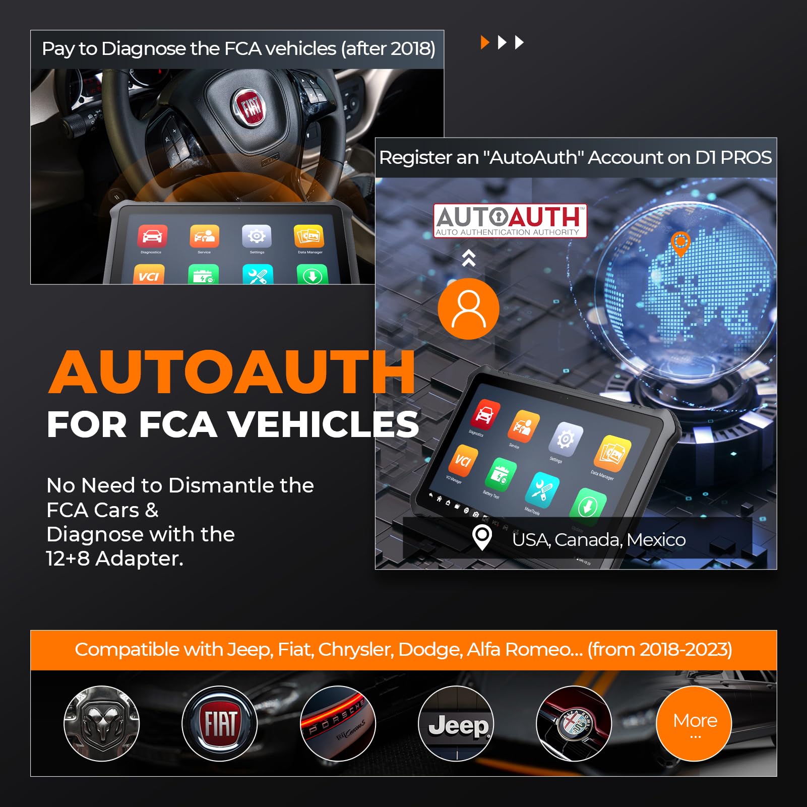 OTOFIX D1 PROS2 Obd2 Herramienta de Diagnóstico, Codificación ECU, Diagnóstico Todos Los Sistemas OE, 40+ Servicio, Control Bidireccional, Escaneo Automático 2.0, CANFD y DOIP, Actualización de 2 Años