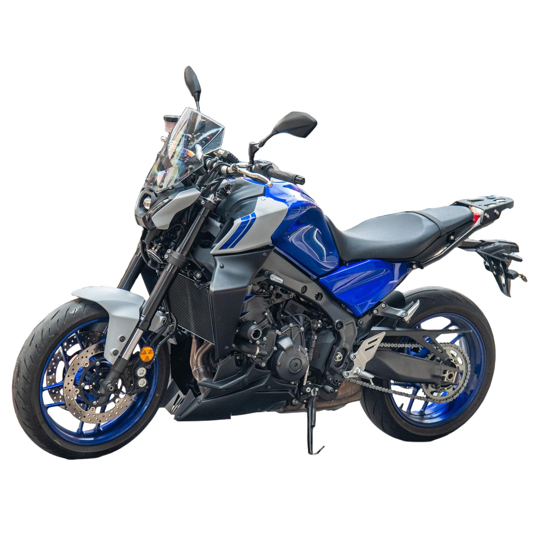 Kit de cadre de corps de becquet de moteur de couverture de carénage de moteur inférieur de Bellypan de moto compatible avec Ya-maha MT-09 MT09 MT 09 SP 2021 2022 2023 2024 Sabot sous capot (Noir Mat)