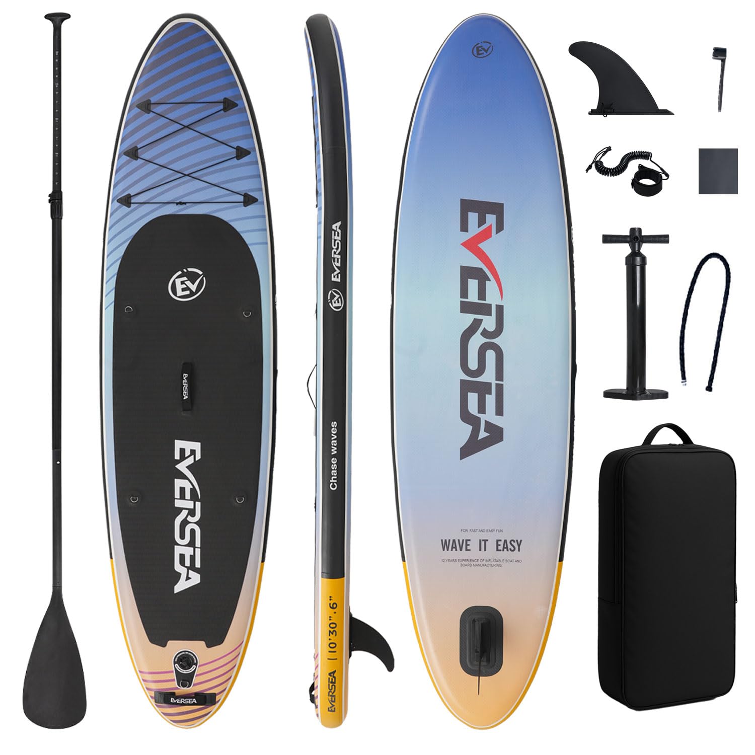 Inflatable Stand-Up Paddle Boards - Available 32"/33"/34" Widths Inflatable Paddle Board with SUP Accessories, Camera Mount, Basic All-Around SUP Board for All Skill Levels, Up to 450lbs