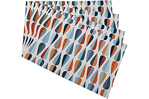 HOSNYE Mid Century Modern Dining Table Mats Set