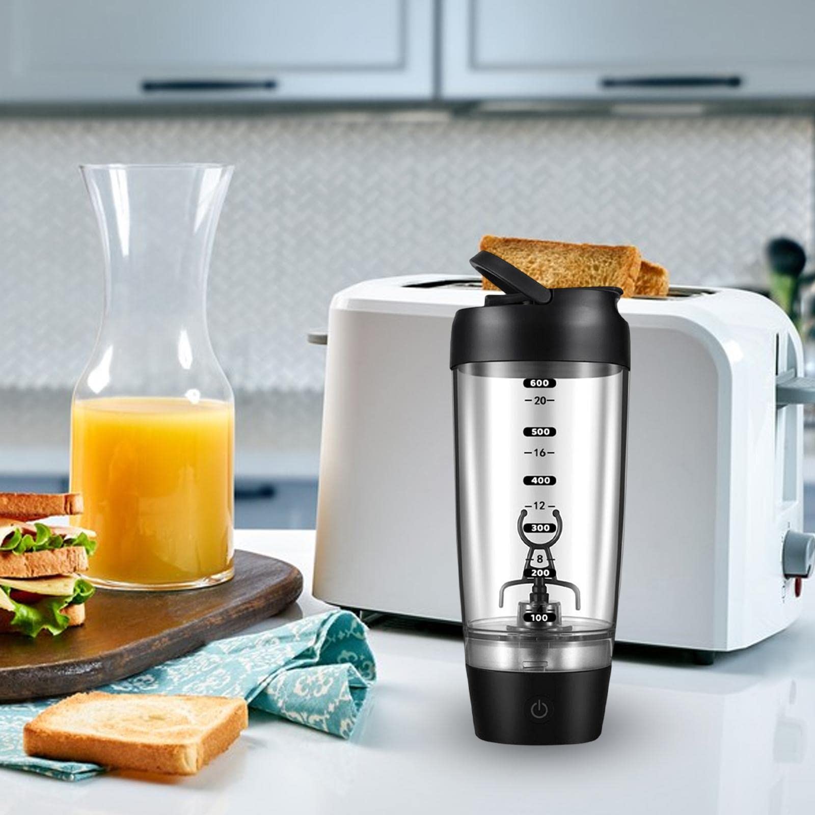 Vaso Mezclador Blender de 20, Vaso Mezclador Portátil para Bebidas de Pre-Entrenamiento, Mezcla Cócteles, Y Licuados.