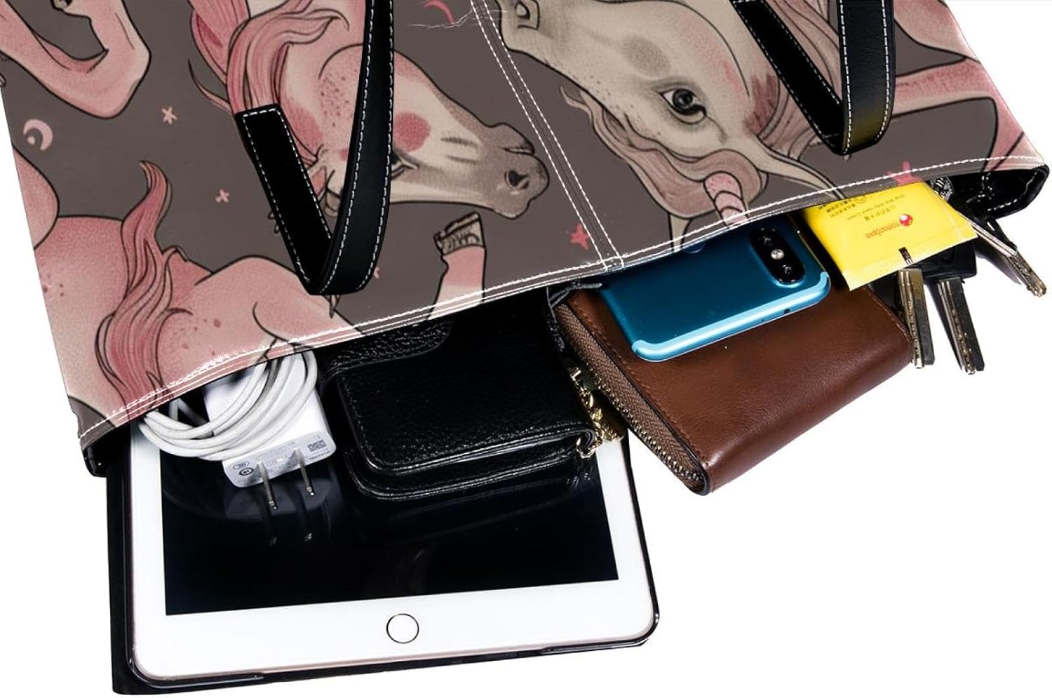 YTYVAGT] 女性用財布、女性用トートバッグ、女性用ハンドバッグ,かわいい漫画のユニコーン YTYVAGT] 女性用財布、女性用トートバッグ、 女性用ハンドバッグ,漫画本棚 YTYVAGT] 女性用財布、女性用トートバッグ、女性用ハンドバッグ , 漫画かわいいユニコーン虹 トート ... [YTYVAGT] 女性用財布、トートバッグ美学、レディーストートハンドバッグ,かわいい漫画のユニコーン