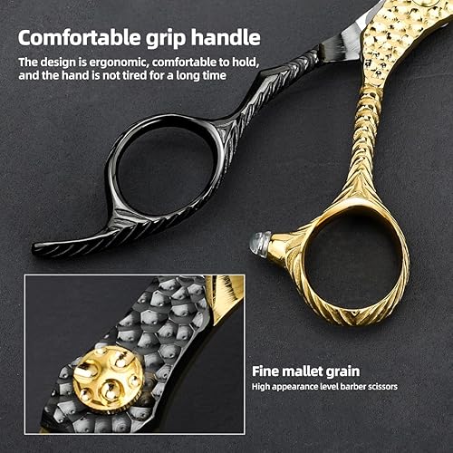 Miniatura 3 de Tijeras profesionales de corte de pelo de peluquería 440C de acero inoxidable, tijeras de adelgazamiento, herramientas de salón para regalos de