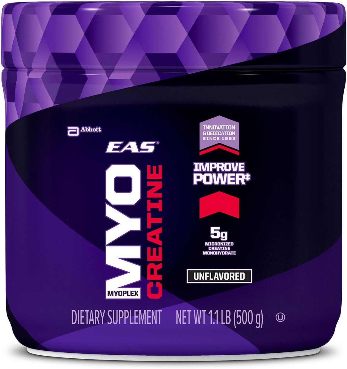EAS Myoplex Creatine Powder, Unflavored, 1.1 Pound