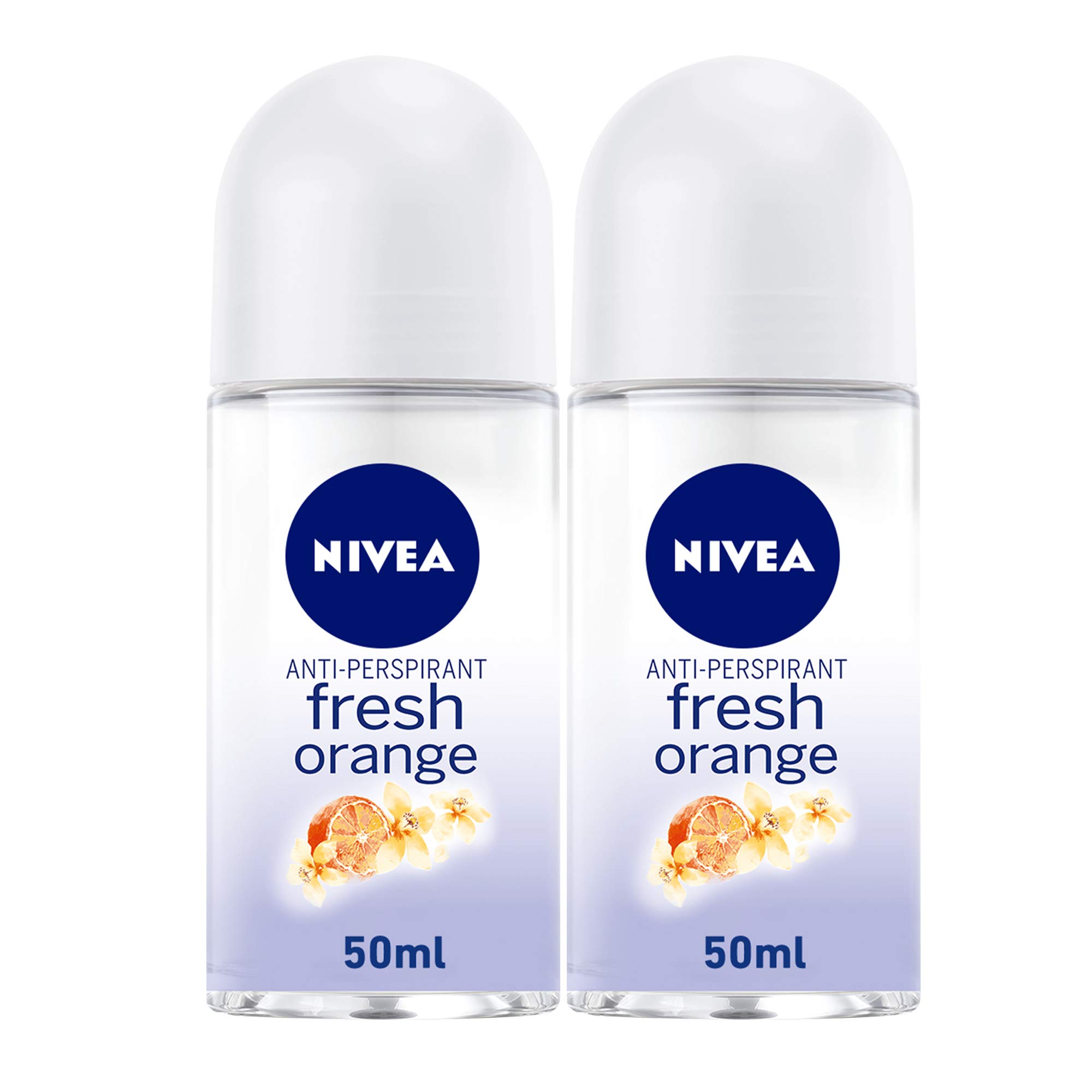 Nivea Fresh Orange Antiperspirant Roll On, 2 X 50 ml