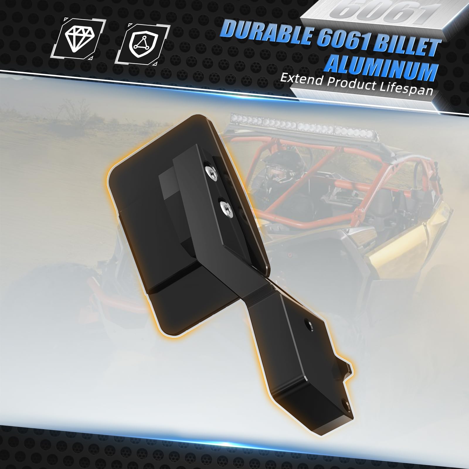 NICECNC Extensión de Pedal del Acelerador X3 Negro de Aluminio Compatible con Can-Am Maverick X3 RR 4x4 RS Turbo DPS 2022 2023, Maverick X3 MAX RR 4x4 RS Turbo DPS 2022 2023, Extensor de Pedal de