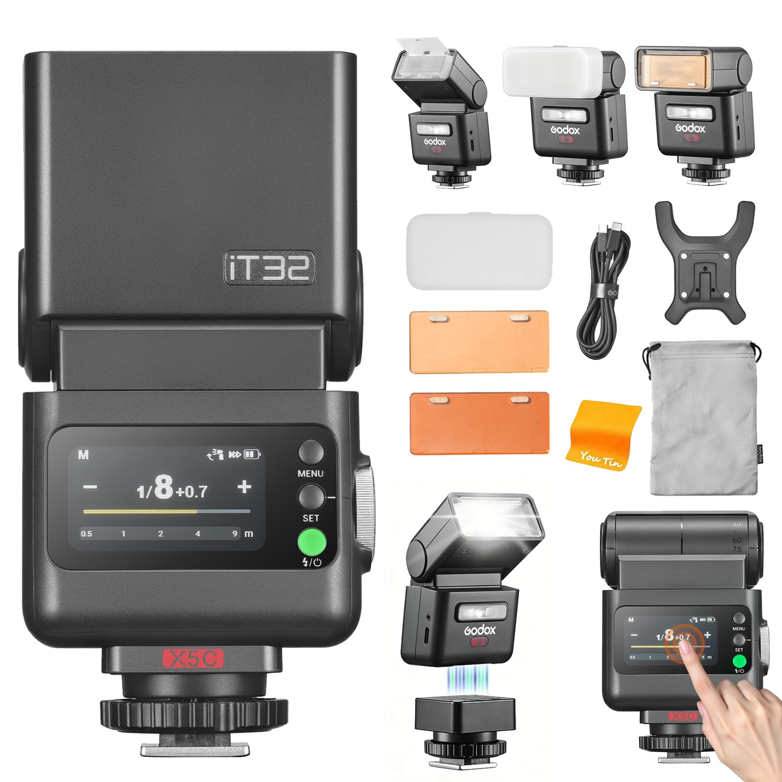 Amazon | GODOX IT32 iFlash オンカメラフラッシュ＆X5/X5-C TTL