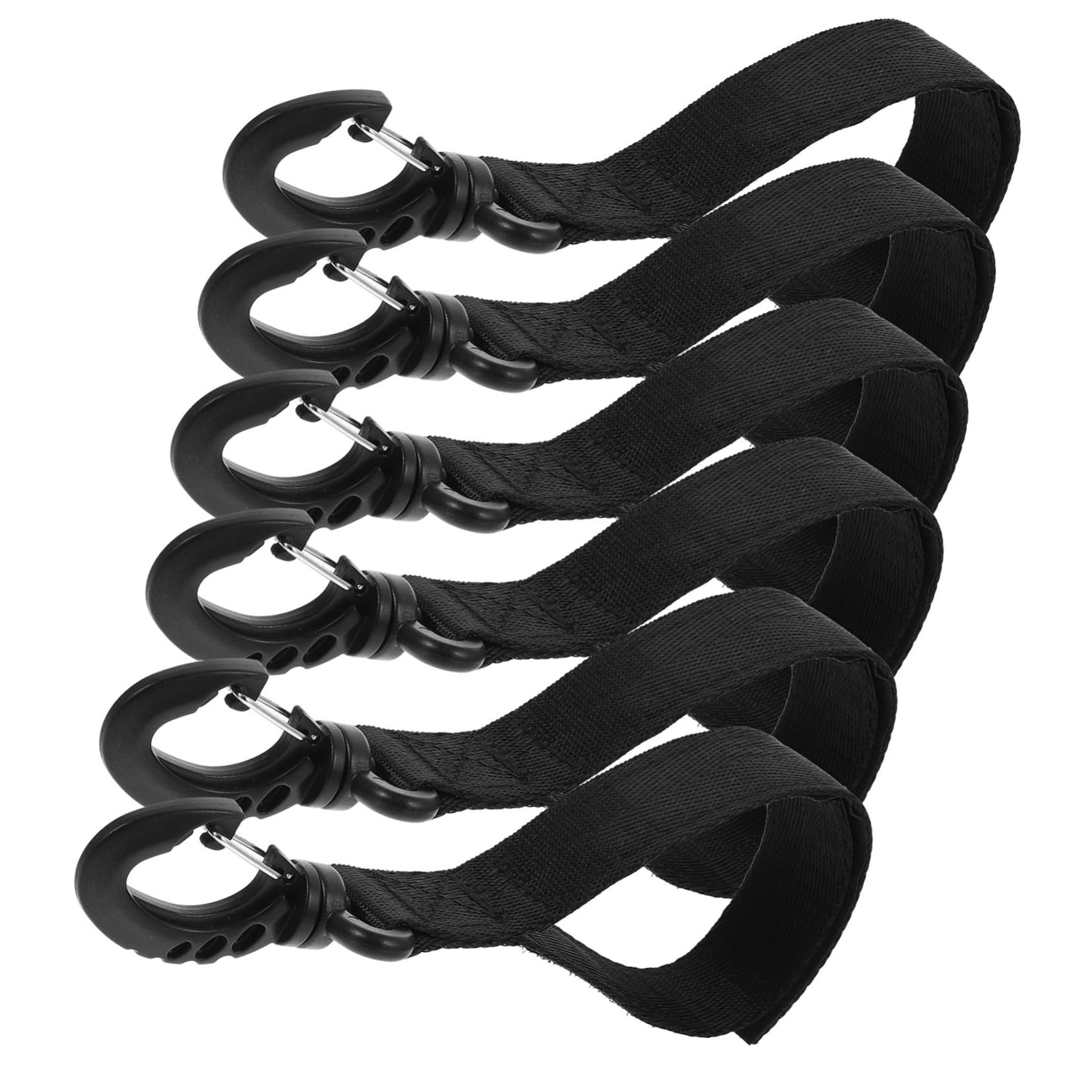Abaodam Ocean Cordage Fixé Crochet pour Voilier Crochet De Voilier Crochet De Cravate De Yacht Fournitures De Kayak Crochet D'amarrage Pratique Plastique Black