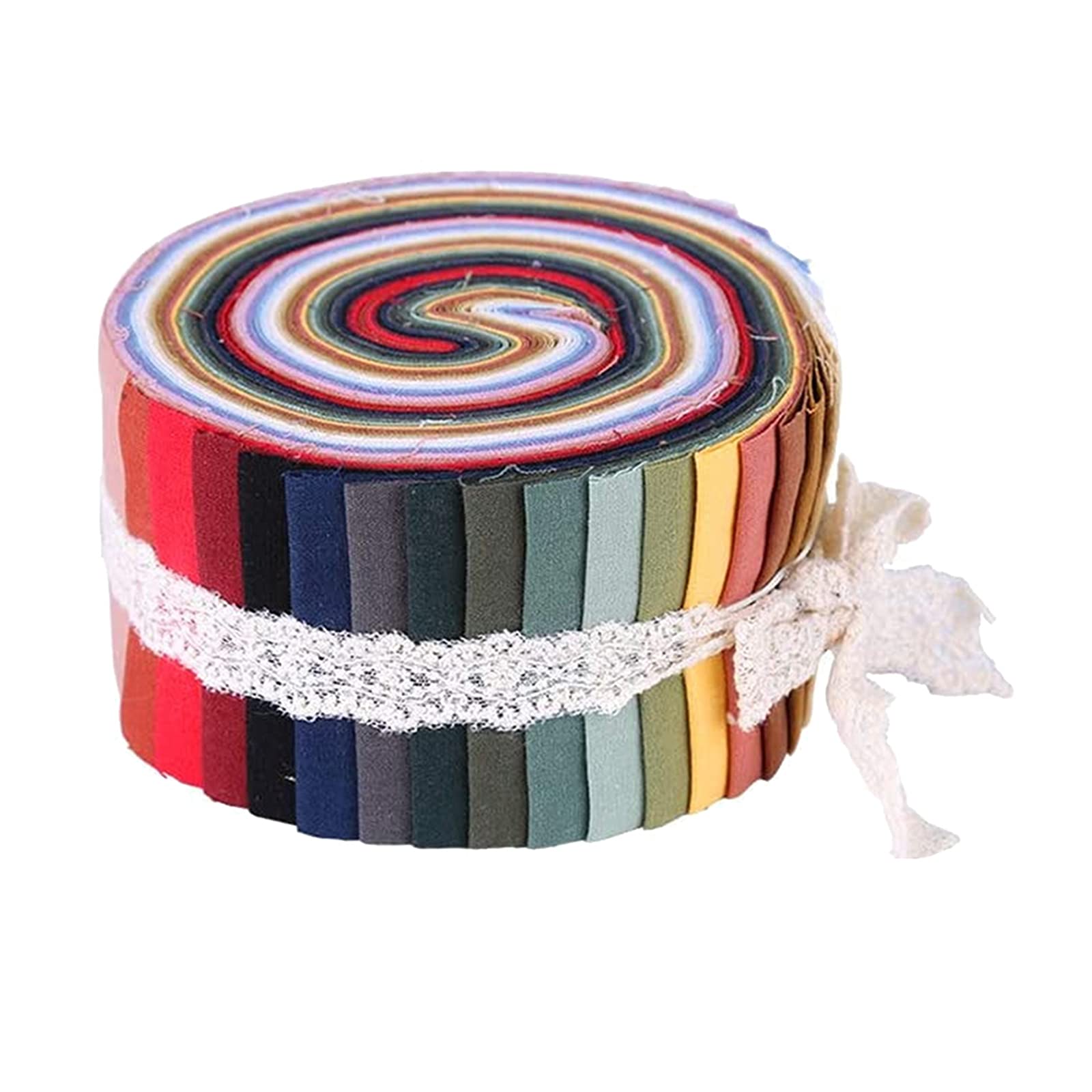 BEEFLYING 2 Rotoli Di Strisce Di Tessuto In Cotone Per Patchwork E Cucito Creativo - 20 Pezzi Totali, 60x1000 Mm