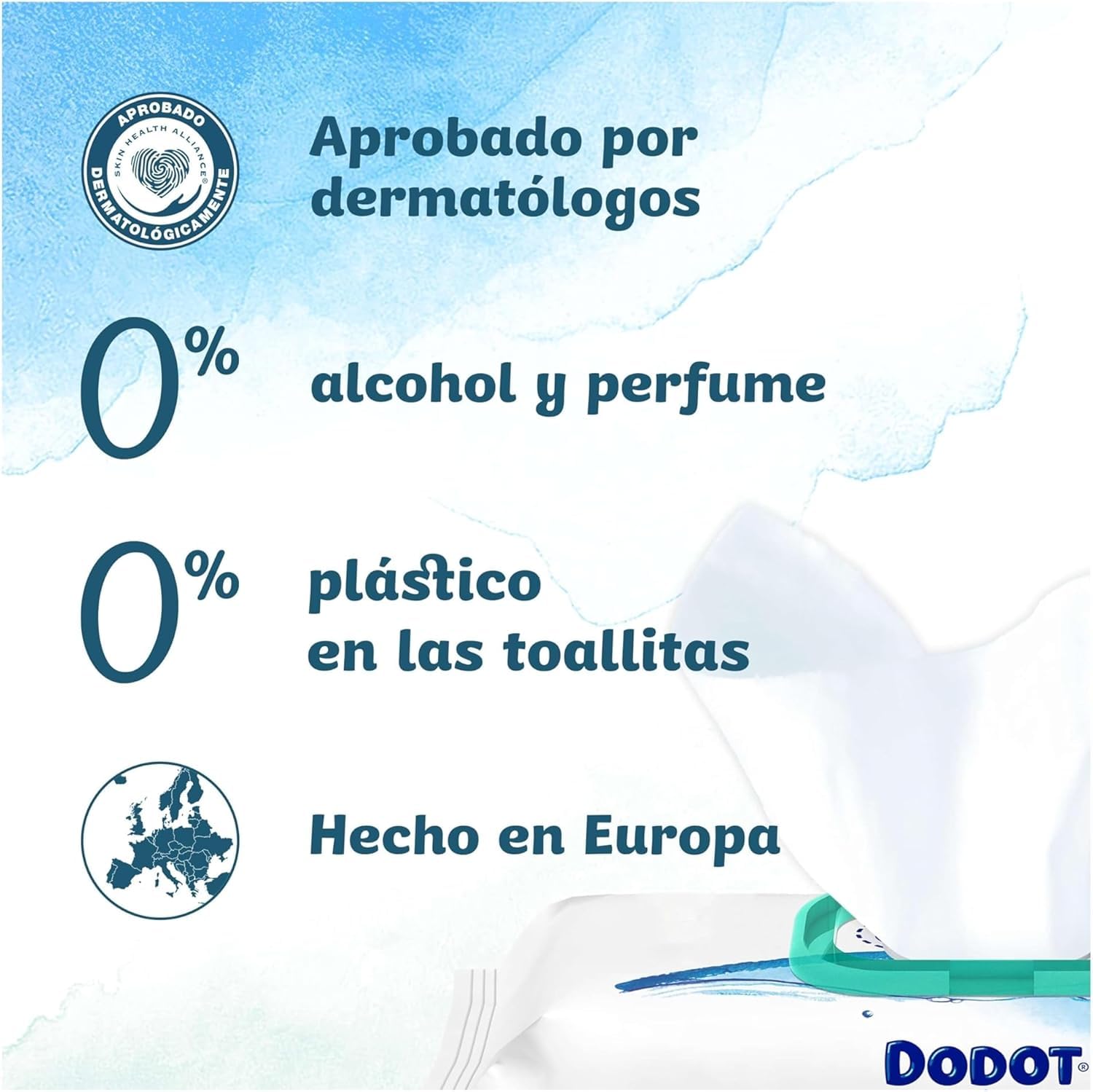 Dodot Pure Aqua Baby Wipes, 1152 Wipes (24 Packs of 48 Counts), Helps Restore Skin Natural PH, 99% Water, Plastic Free (Packaging May Vary) Product Image 6