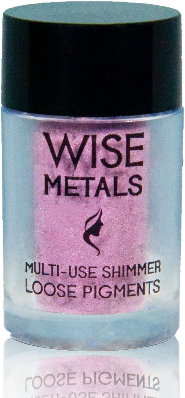 Isabelle Dupont Eye Shadow Wise Metals Series Multi-Use Shimmer Loose Pigments Colour Powders for Eye Makeup (Raspberry)