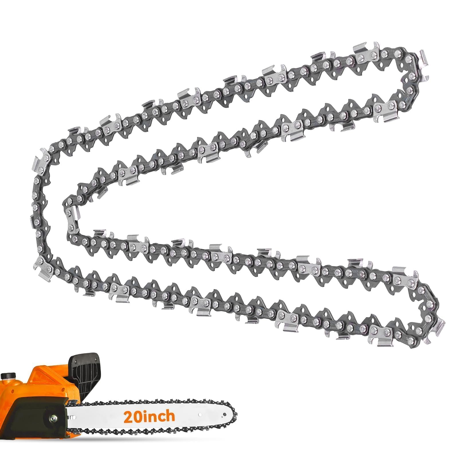 Chaîne De Rechange 72 Maillons À Pointe Pour Barre De Tronçonneuse