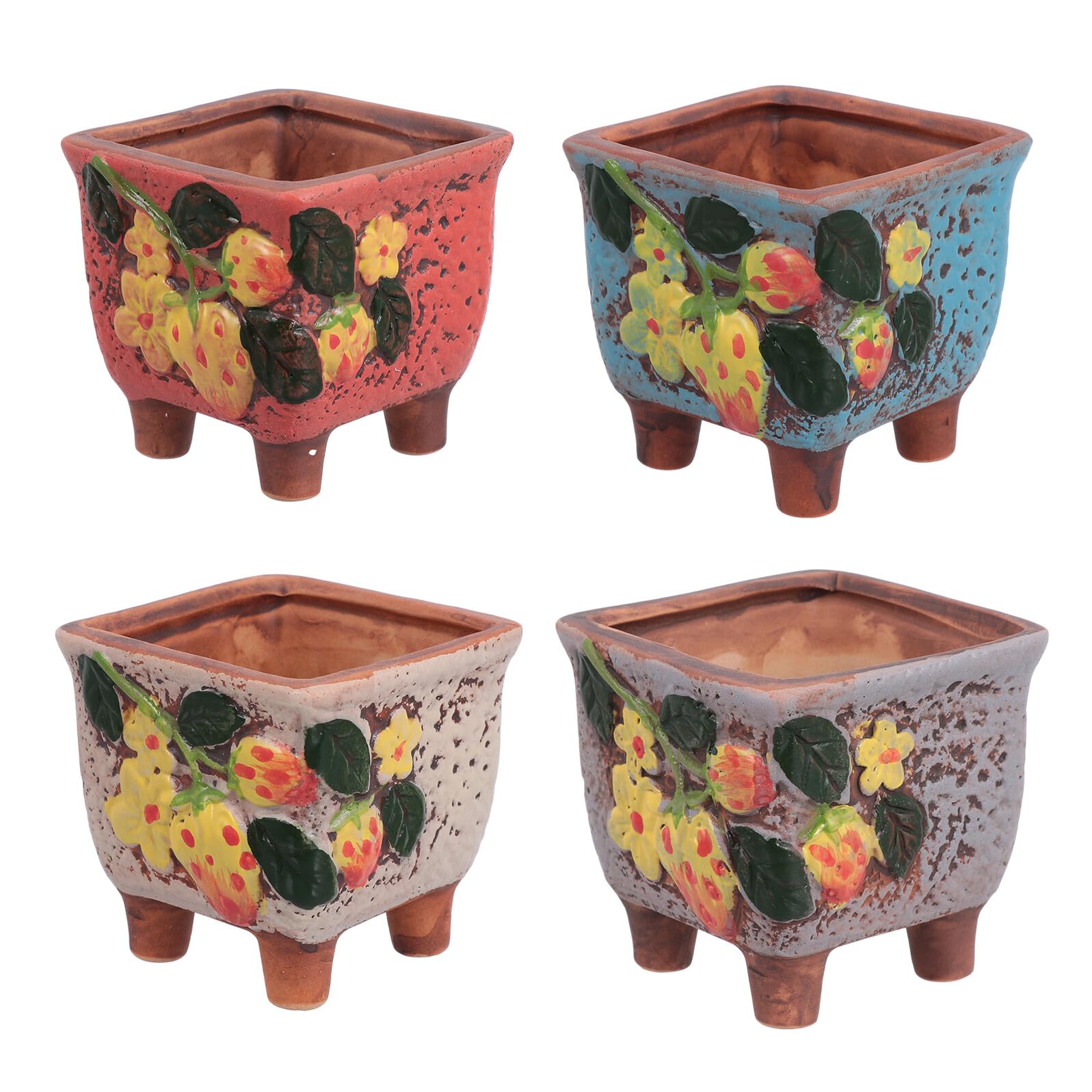 Jardinière décorative motif fraise pour succulente : embellissez votre bureau de maison