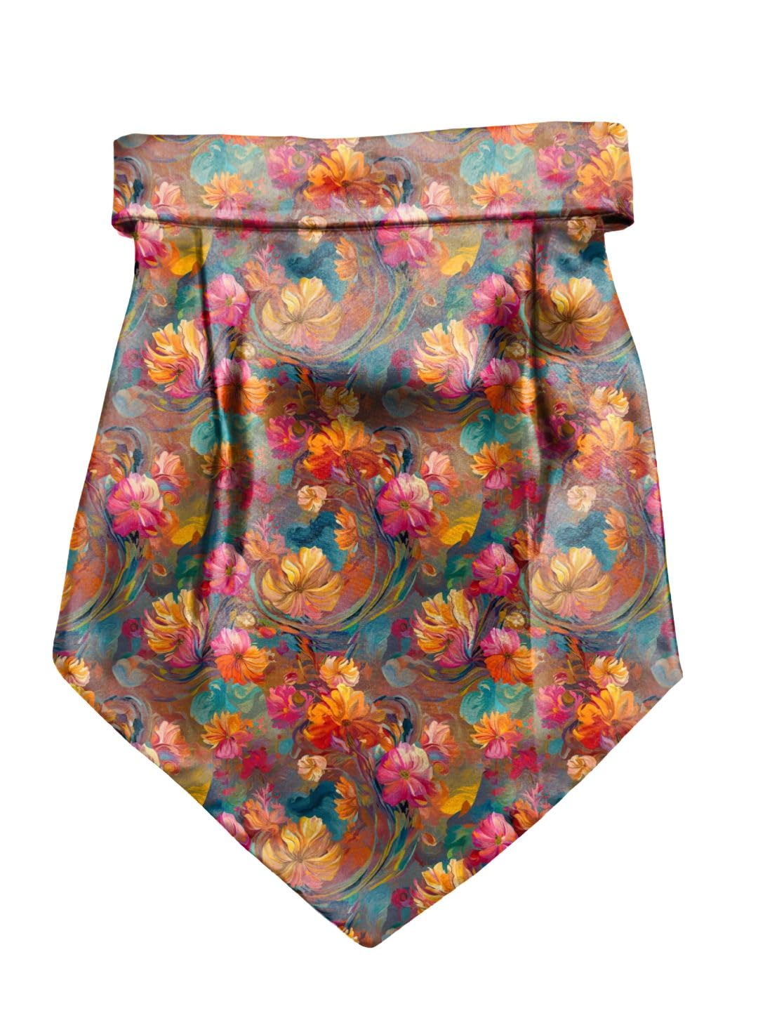 blacksmith Dazzling Floral Printed Cravat and Macthing Pocket Square for Men-picture-55