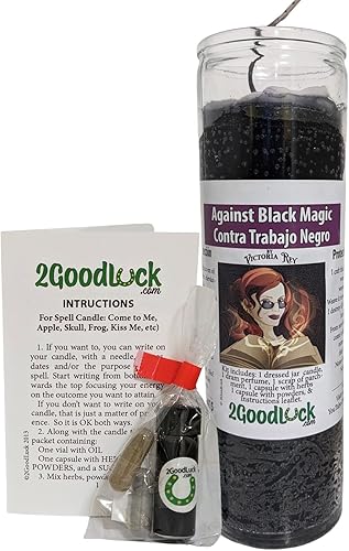 Kit de velas vestidas con interruptor hexagonal - Contra Trabajo Negro