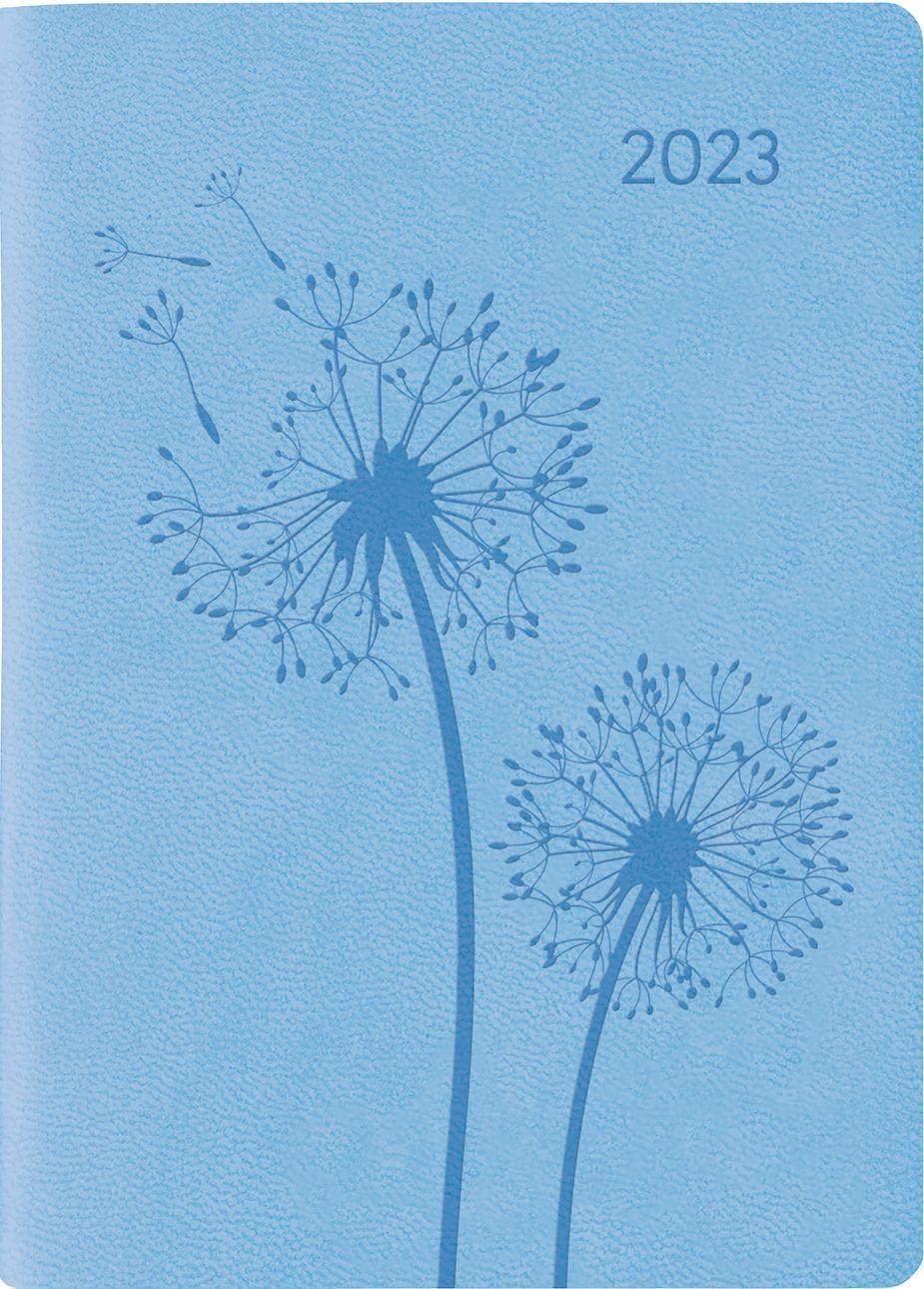 Ladytimer Mini Deluxe Sky 2023 Pocket Calendar 8 x 11.5 cm Tucson Cover with Embossed Motif Weekly 144 Pages Alpha Edition