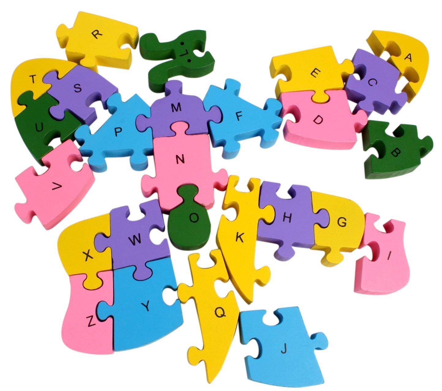 Buy KIDSSHOPEE Alphabetic and Number Wooden Toy Butterfly Puzzle