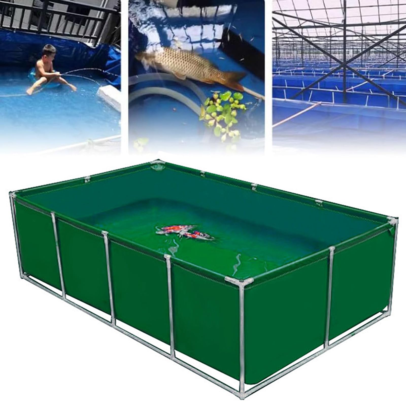 Stagno gonfiabile del PVC Lar sopra lo stagno dell'acqua di terra con la valvola di scarico per il rium del giardino del sBackyard di Koiand