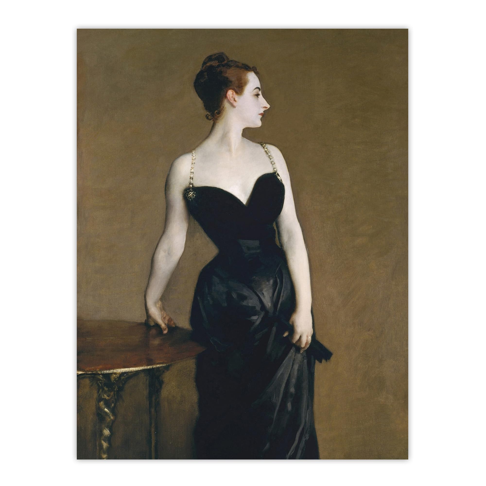 Artery8 Madame X Portrait Painting Sargent Wall Art Poster Print 12X16" Size 12
