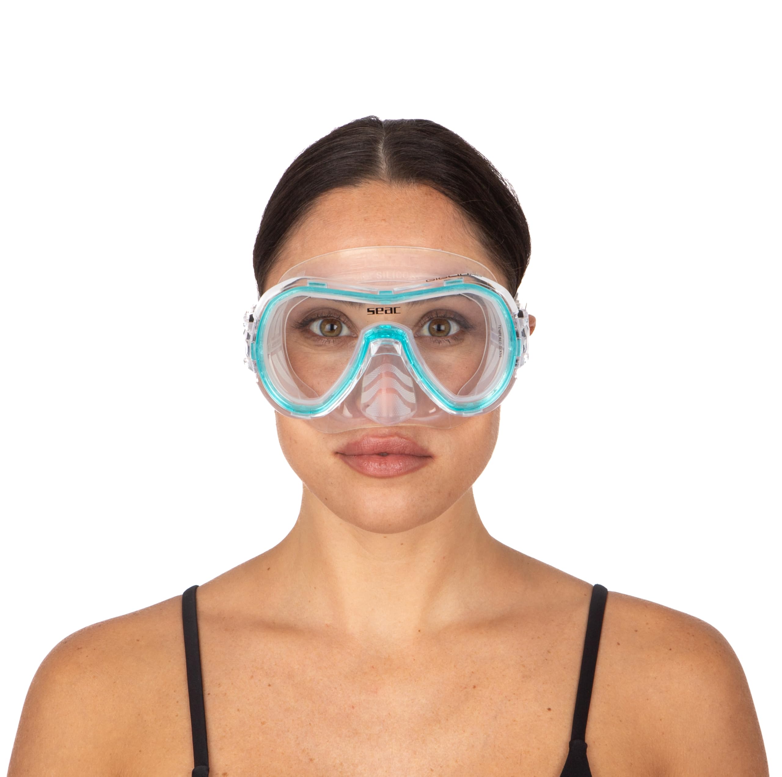 Masque De Plongée SEAC Giglio – Mono-verre, Verre Trempé, Jupe Silicone, Pour Snorkeling Et Plongée Loisir