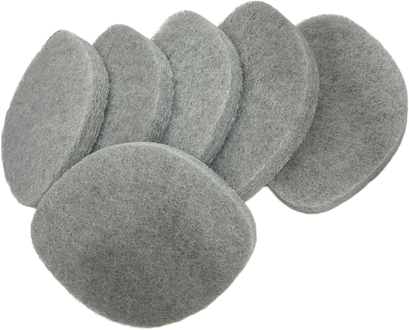 6 Pack – Non-Scratch Replacement Pads for Tub & Tile Scrubber,Durable Blue Brush Heads,Shower Scrubber Refill Pads Compatible – for Bathroom & Toilet Wall Floor Cleaning（Blue）